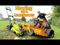 Can we Mow over another Lawn mower, Super Tall Grass, watermelons & Pumpkins? Lets Try!