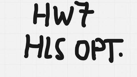 EEDG6370 Hw7: HLS Optimization