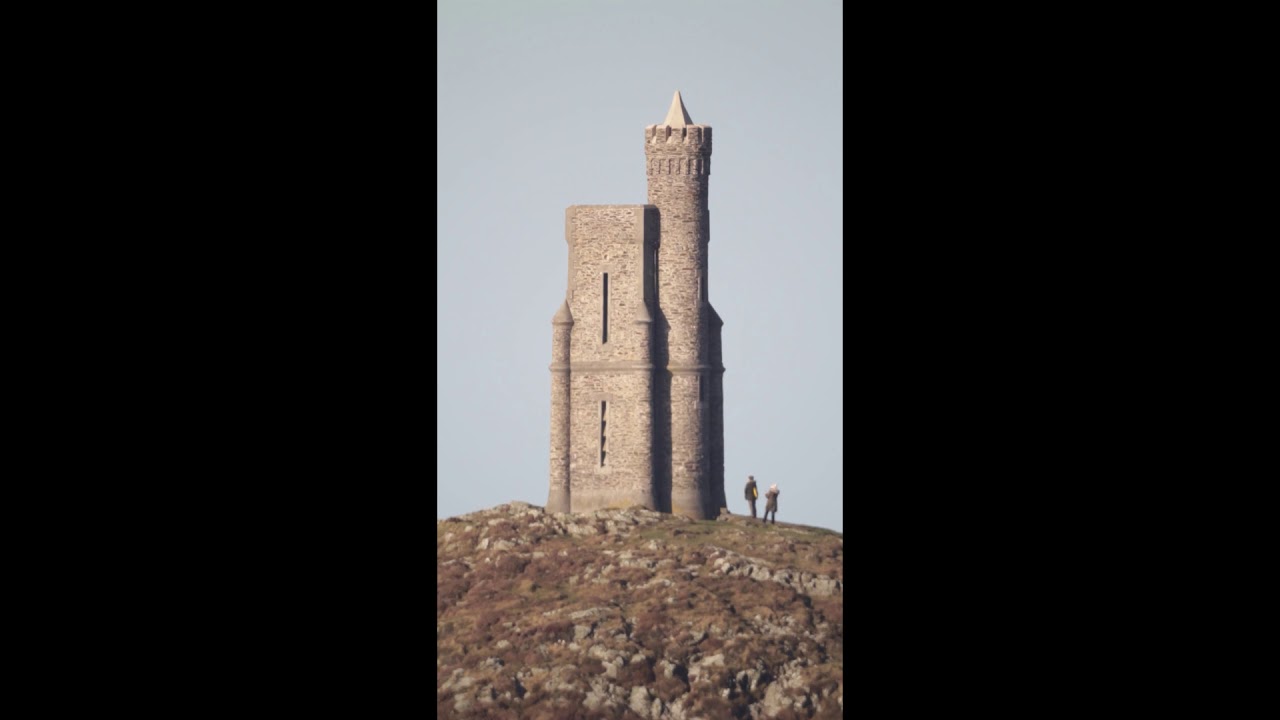Short video of Milners Tower, Bradda Head. Port Erin. Isle of Man. 07/01/2018