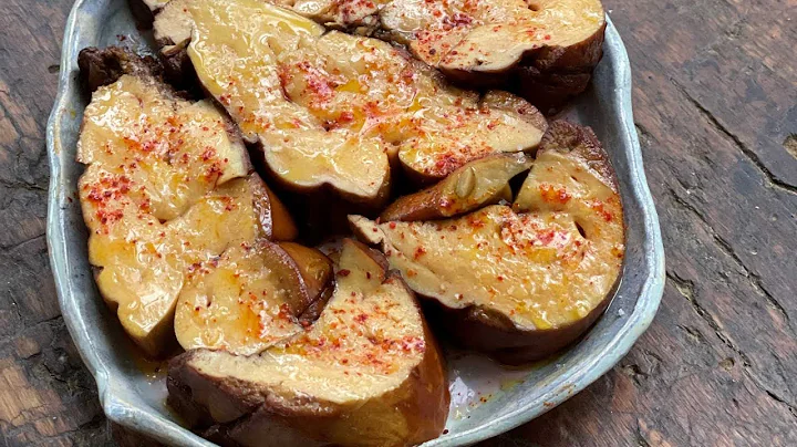Foie gras frit, poch et fum au foin de Fabrice Idi...