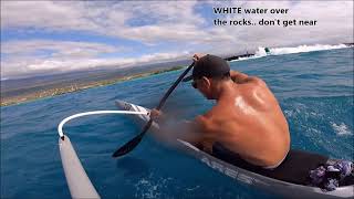 Ares OC-1 Downwind - How to get OVER a Big Surfbreak & High Winds and Surf back #downwind