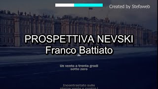 Franco Battiato - Prospettiva Nevski (Karaoke Originale + cori)