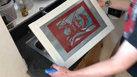 screen filler stencil washing out drawing fluid