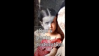 #shorts 1840's family portrait restoration