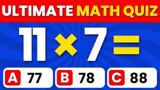 Can You Score 20/40? 🧠 | Easy to Extreme Level Math Questions | Math Quiz