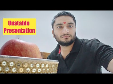 presentation unstable meaning in hindi with example