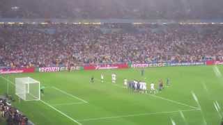 Leonel messi's free kick final game 2014 world cup screenshot 5