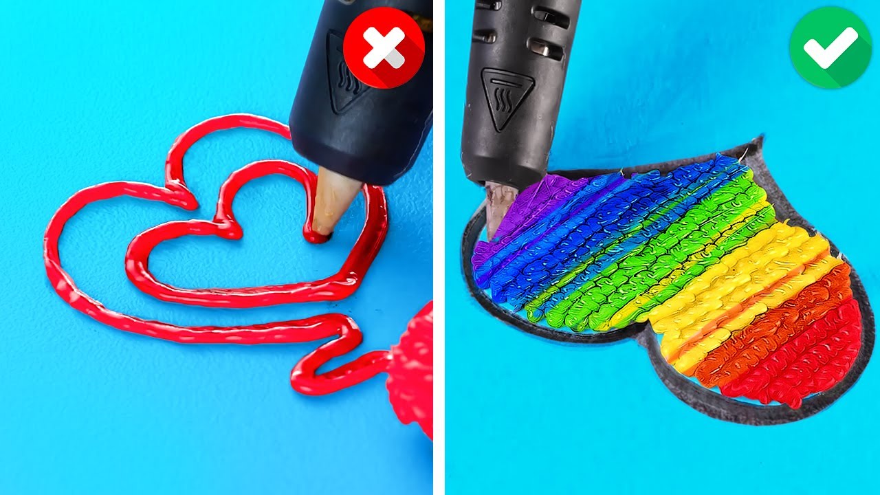 COLORFUL 3D PEN CRAFTS | Cute And Cheap DIY Accessories With Glue Gun And 3D-Pen