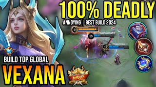 VEXANA BEST BUILD 2024 | BUILD TOP GLOBAL VEXANA GAMEPLAY | MOBILE LEGENDS✓