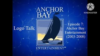 Logo Talk 7 Anchor Bay Entertainment (2003-2008) (READ DESC)