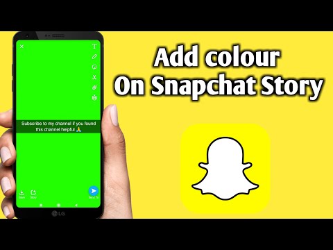 How To Add Background Colour On Snapchat Story