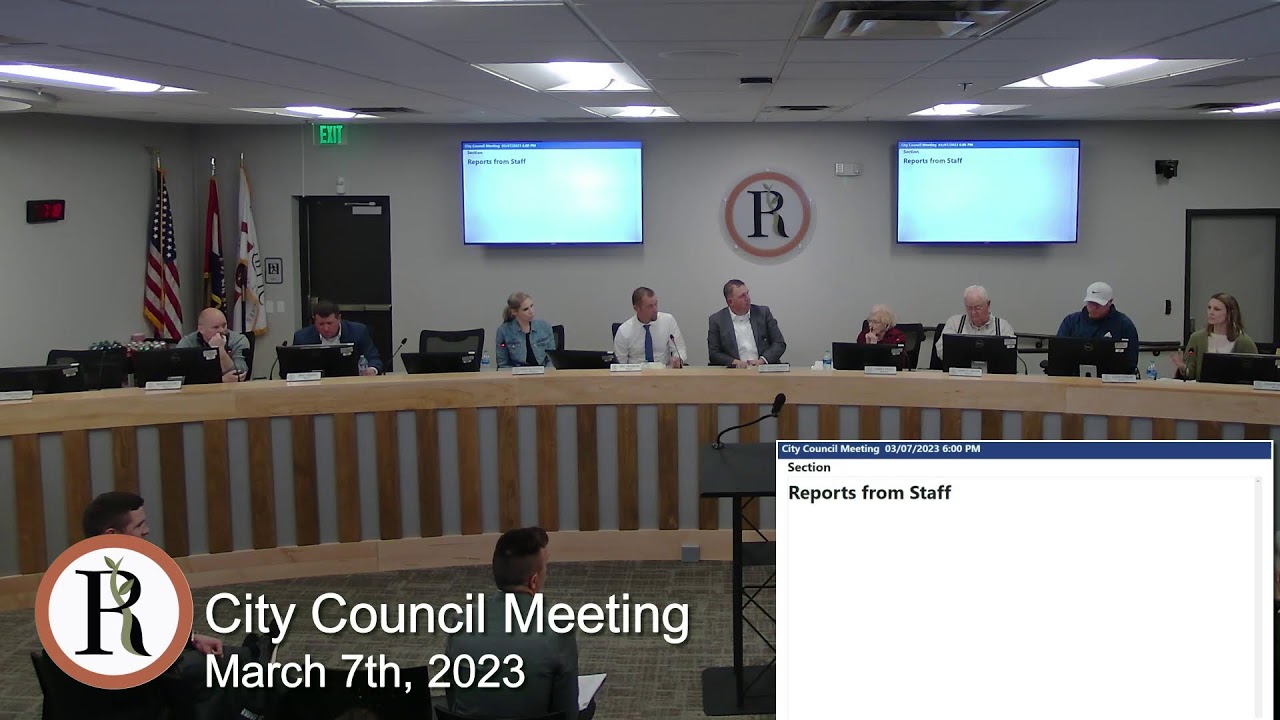 City of Republic, MO City Council Meeting March 7th, 2023 YouTube