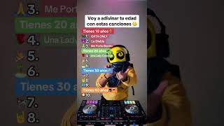 Voy a adivinar tu edad con estas canciones?#shorts