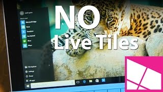 How to remove the Live Tiles section in Windows 10 Start