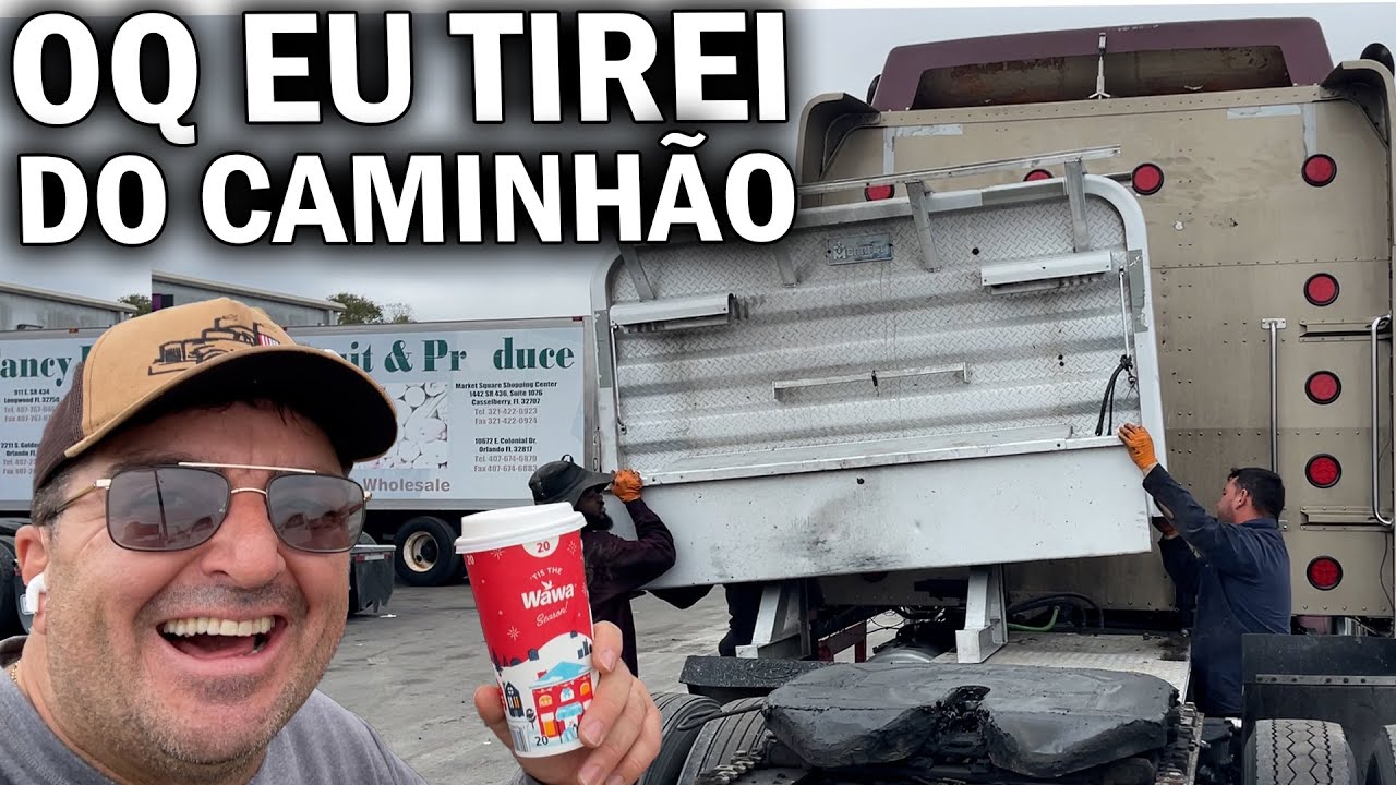 TIRANDO ALGUMAS COISAS DO CAMINHÃO PARA ENTREGAR 🇺🇸