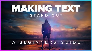 How to Make Text STAND OUT When Using Images | Photoshop Tutorial