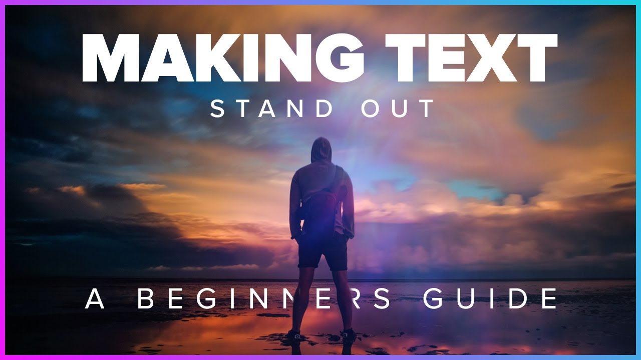 How To Make Text Stand Out When Using Images Photoshop Tutorial Youtube