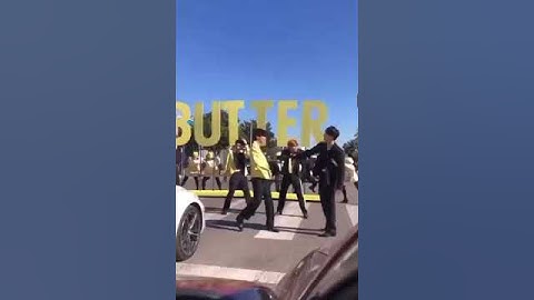 BTS stop traffic of Crosswalk performance by their hit song butter