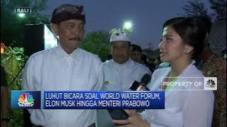 Datang ke World Water Forum, Luhut Pastikan Elon Musk Bertemu Jokowi