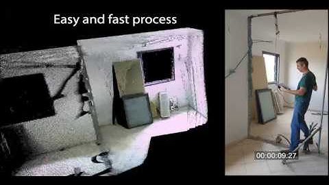 Scanning a room for BIM with the F6 Smart by Mantis Vision