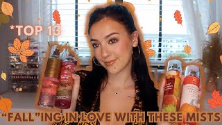 🍂FALL🍂ing In Love With These Body Mists!! Fall Body Mist Wardrobe-Bath & Body Works!!