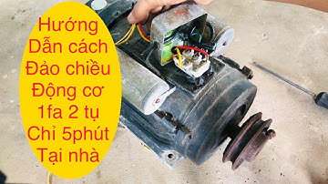 How to reverse the rotation of a single-phase motor simply | Instructions for connecting and reve...