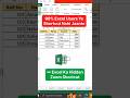 Excel Zoom Trick jo 99% log nahi jaante 😳 #shorts #excel #zoom