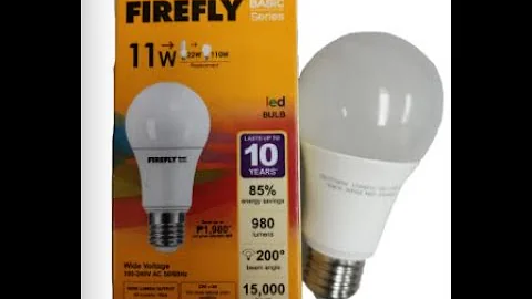 11W LED Bulb E27 220V Warm White (Firefly)