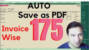 Tally Chapter 175 TDL for Auto Save As PDF Invoice By Rajiv Mishra Computer Class | Tally TDL Code