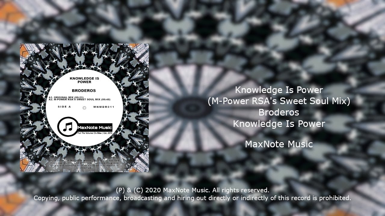 Watch M-Power RSA & Braxton SA - Knowledge Is Power (M-Power RSA's Sweet Soul Mix) (Official Audio) on YouTube Watch M-Power RSA & Braxton SA - Knowledge Is Power (M-Power RSA's Sweet Soul Mix) (Official Audio) on YouTube