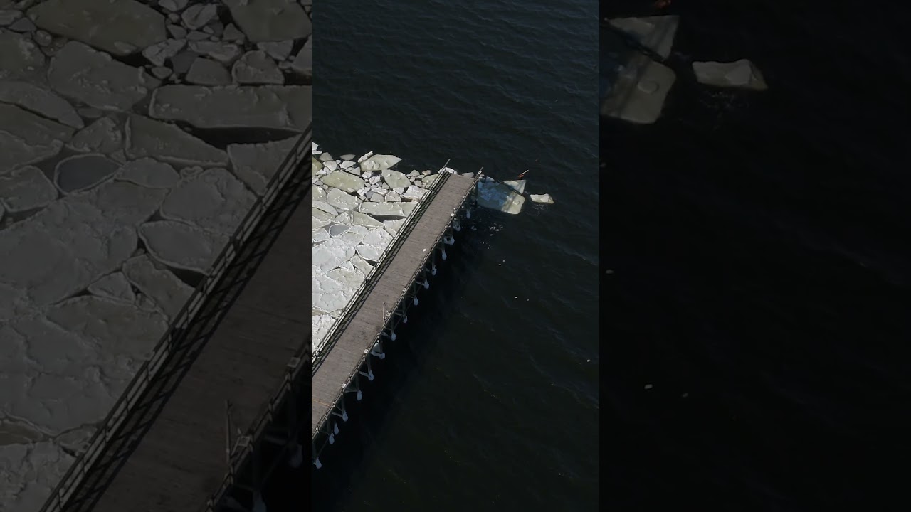 N.J. fishing pier collapses into Raritan Bay due to ice