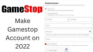 How to Make Gamestop Account 2022? Sign Up Gamestop Account Pc | Gamestop Register Account