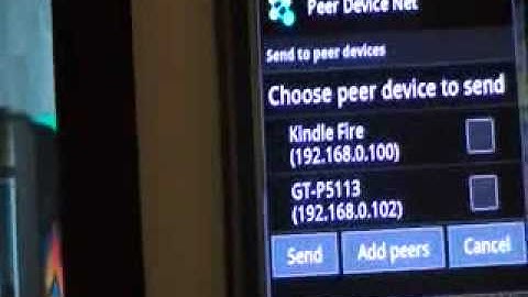 PeerDeviceNet - how to share media files