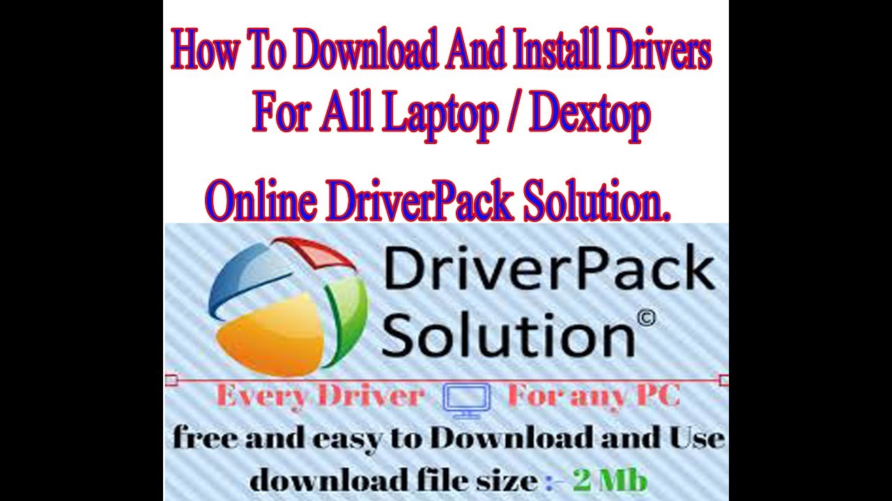 How To Download And Install Drivers For All Laptop / Dextop | Online ...