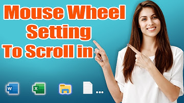 Change mouse wheel scroll setting. Scroll multiple lines at a time. Scroll one line at a time.