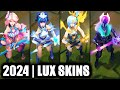 ALL LUX SKINS SPOTLIGHT 2024 | League of Legends