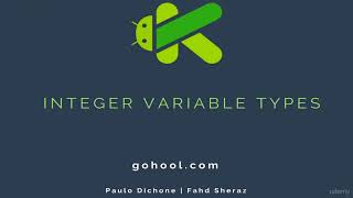 13 - Type of Variable (Int) - Kotlin Developer Course - Build Android Apps in Kotlin