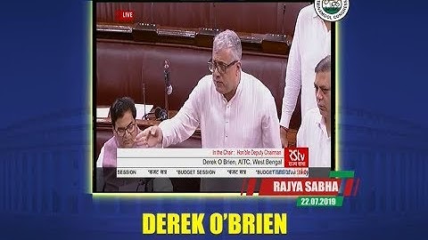 Derek O’Brien raises a Point of Order on the right of Members to circulate Amendments