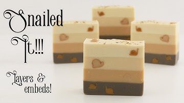 Snailed it! Cold Process Soap Making with Layers and Extruded Soap Dough