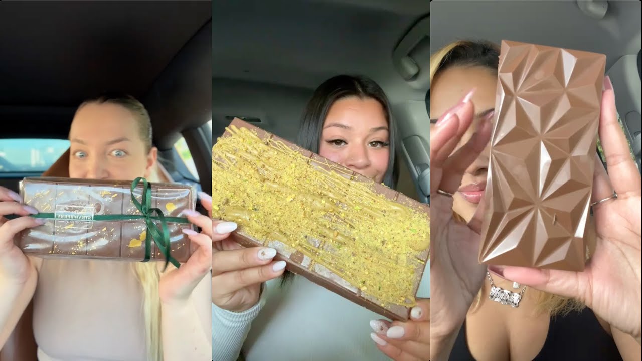TIKTOK DUBAI CHOCOLATE MUKBANG!! 🍫❤️‍🔥 초콜릿 | (Dubai 🇦🇪  mukbang) (crispy, flakey, chewy sounds) 먹방