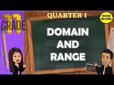 DOMAIN AND RANGE OF THE FUNCTION || GRADE 11 GENERAL MATHEMATICS Q1