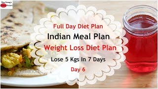 Full day indian meal plan/diet plan for weight loss - how to lose fast
5 kg in 7 days, 1 week diet weight, w...