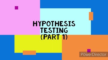 STPM MATHEMATICS T SEMESTER 3 - HYPOTHESIS TESTING - PART 1