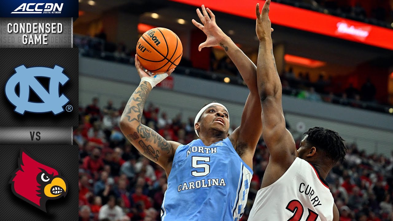 North Carolina vs. Louisville Men's Basketball Highlights (2021-22