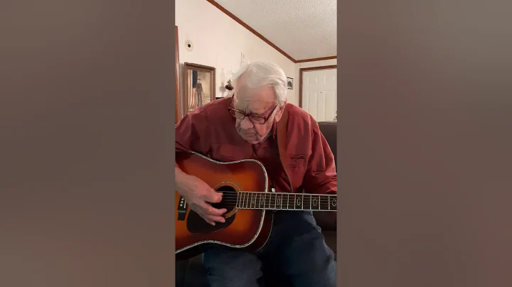 Dad sharing his love for the lord through his music