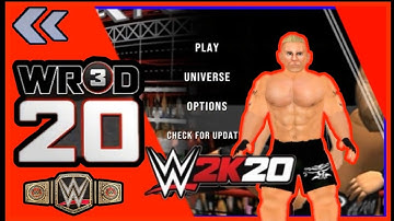 New WR3D mod 2K20 by HHH 2020 mod link released finally Menu + new Moves