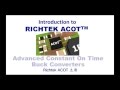 Richtek acot  advanced constant on time buck converters