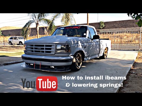 How to install lowering I beams and front lowering spring on 1995 Ford F-150