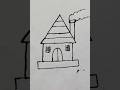 House drawing from Letter A #shortsfeed #shortvideo #trending