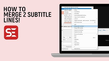 How to merge 2 subtitle lines in Subtitle edit software [easy]